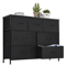JHK 7 Drawer Fabric Dresser For Bedroom And Closet Organization With Metal Frame And Wooden Top 5