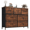 JHK 7 Drawer Fabric Dresser For Bedroom And Closet Organization With Metal Frame And Wooden Top 6