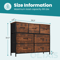 JHK 7 Drawer Fabric Dresser For Bedroom And Closet Organization With Metal Frame And Wooden Top 2