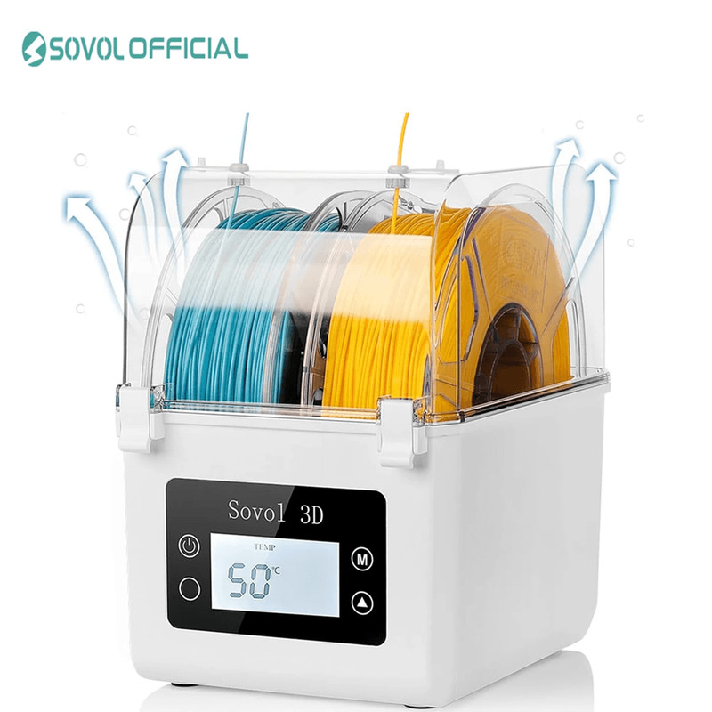 Sovol Dual 3D Filament Dryer Box With Spool Holder Moisture Protection For PLA ABS PETG TPU 0