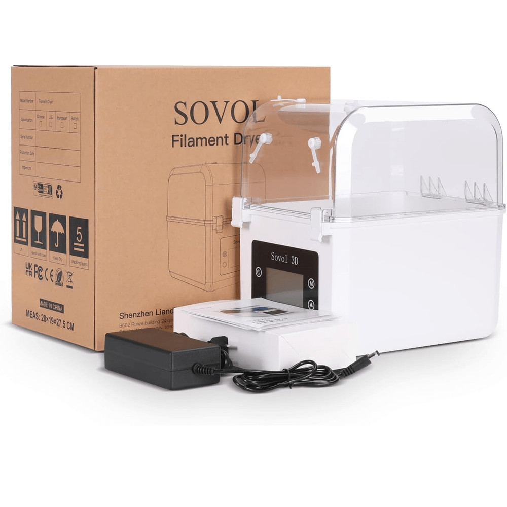 Sovol Dual 3D Filament Dryer Box With Spool Holder Moisture Protection For PLA ABS PETG TPU 2
