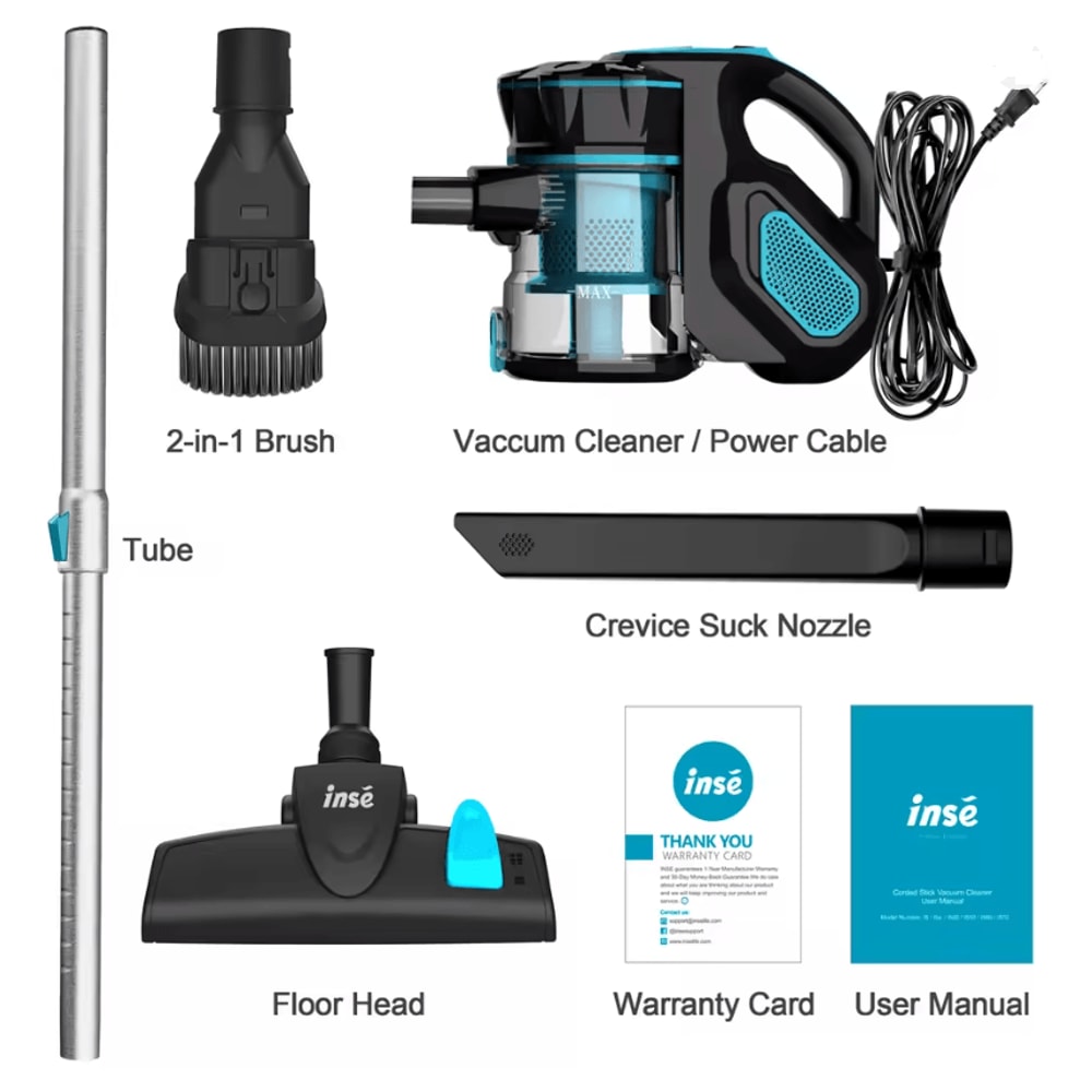 INSE I5 Corded Stick Vacuum Cleaner With Powerful Suction For Pet Hair And Hard Floors 3