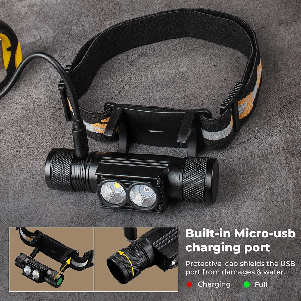 H25LR Rechargeable LED Headlamp With High CRI And Deep Red Light For Outdoor And Night Use 3