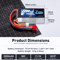 Zeee 3S 2200mAh Shorty Lipo Battery 111V 50C With XT60 Plug For RC Car Drone And FPV Models 1