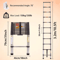 Heavy Duty Telescopic Loft Ladder 26M To 5M Multipurpose Folding Ladder For Home And Work 2
