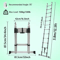 Heavy Duty Telescopic Loft Ladder 26M To 5M Multipurpose Folding Ladder For Home And Work 6