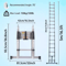 Heavy Duty Telescopic Loft Ladder 26M To 5M Multipurpose Folding Ladder For Home And Work 7