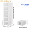 6 Layer Stackable Shoe Storage Box With Transparent Doors For Sneaker And High Top Organization 3