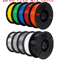 KINGROON 10KG 3D Printer Filament Bundle PLA PETG 175mm Mixed Colors For FDM Printing 12