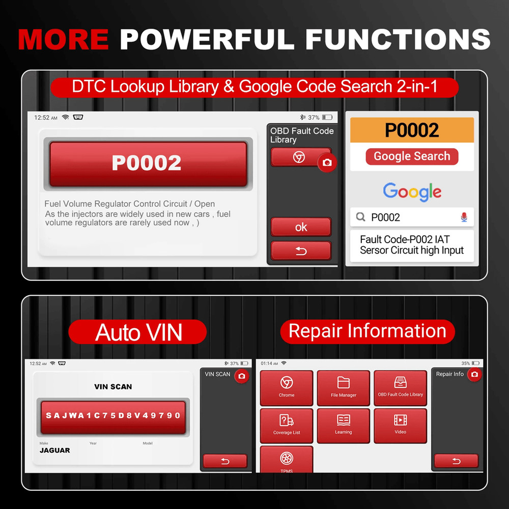 KINGBOLEN S6 Bluetooth OBD2 Automotive Scanner With Full System Diagnostics And 28 Service Resets 5