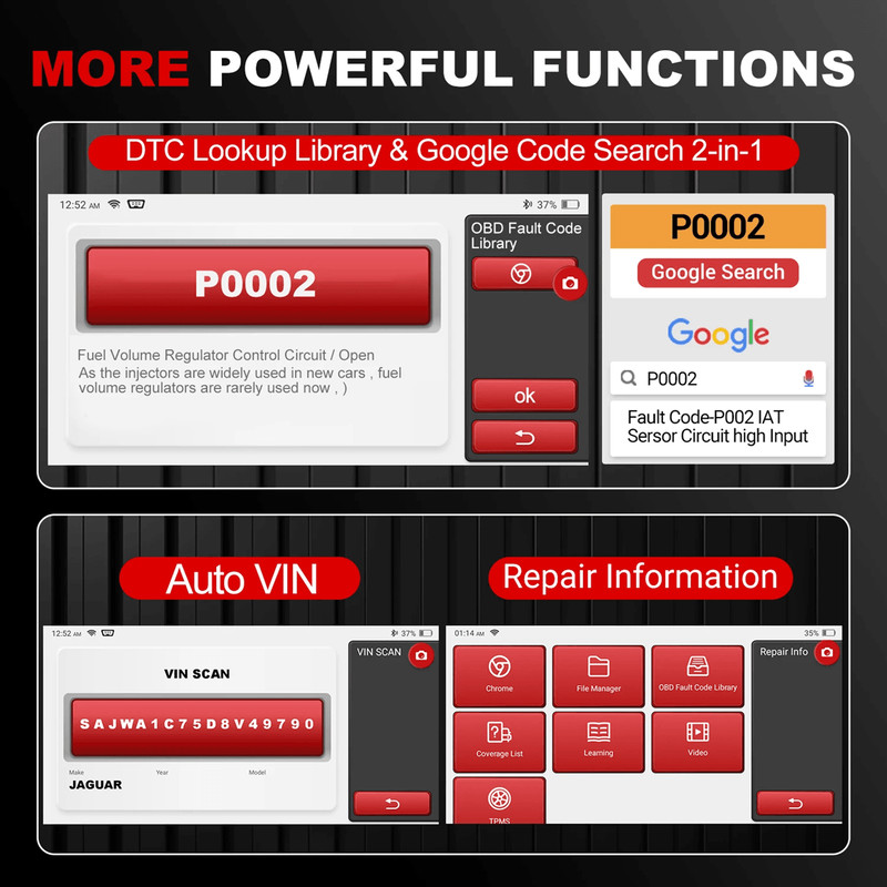 KINGBOLEN S6 Bluetooth OBD2 Automotive Scanner With Full System Diagnostics And 28 Service Resets 5