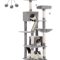 Large Cat Tree Tower For Indoor Cats With Plush Condo Perches Scratching Posts And Hideaway Caves 7