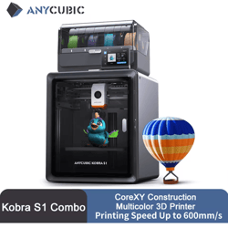 anycubic kobra s1 combo multi color 3d printer with core xy high speed and precision printing