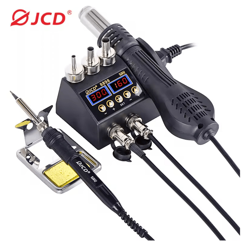 2 In 1 Soldering Rework Station 750W With LCD Display For PCB BGA SMD IC Repair 0