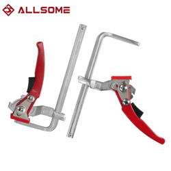 allsome quick release ratcheting table clamps for mft and guide rail systems 2 pack
