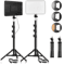 LED Video Conference Light With Adjustable Tripod For Zoom Calls Live Streaming And Photography 0