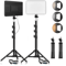 LED Video Conference Light With Adjustable Tripod For Zoom Calls Live Streaming And Photography 0