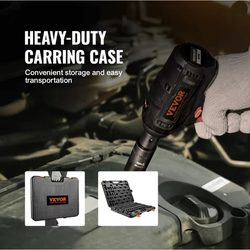 SucceBuy 1 2 Inch Drive Impact Socket Set With 6 Point Cr V Steel For Auto Repair And Heavy Duty Us 3