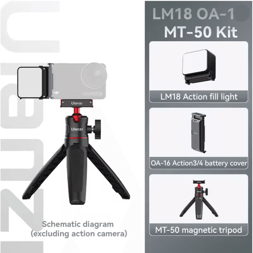 Ulanzi LM18 Waterproof LED Video Light For Action Cameras And Underwater Filming 6