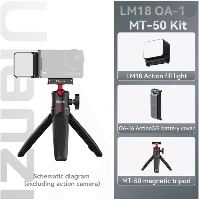 Ulanzi LM18 Waterproof LED Video Light For Action Cameras And Underwater Filming 6