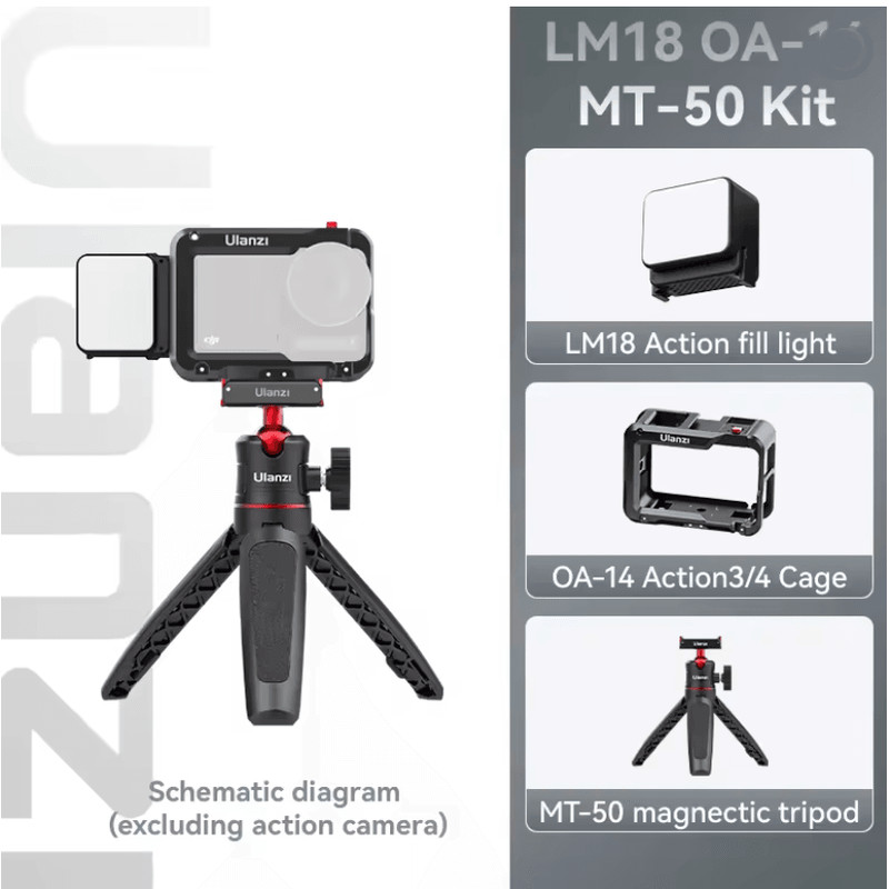 Ulanzi LM18 Waterproof LED Video Light For Action Cameras And Underwater Filming 7