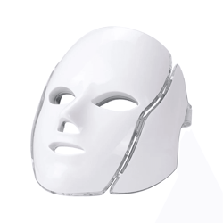 foreverlily 7 color led light therapy mask with neck care for skin rejuvenation and acne treatment