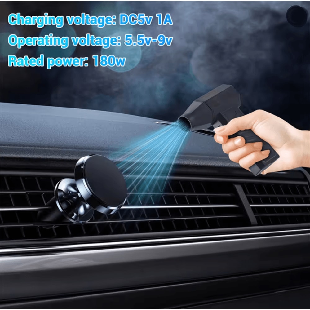 130000RPM Rechargeable Electric Air Duster With Adjustable Speed For Car And Electronics Cleaning 1