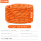 VEVOR 120FT Dual Weave Polyester Arborist Rope For Tree Work Climbing And Outdoor Utility 3