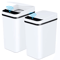 2 Pack 12L Touchless Motion Sensor Trash Cans With Lid 0