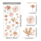 Boho Watercolor Flower Wall Decals Removable EcoFriendly Floral Stickers For Bedroom And Living Ro 1