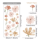 Boho Watercolor Flower Wall Decals Removable EcoFriendly Floral Stickers For Bedroom And Living Ro 1