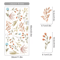 Boho Watercolor Flower Wall Decals Removable EcoFriendly Floral Stickers For Bedroom And Living Ro 2