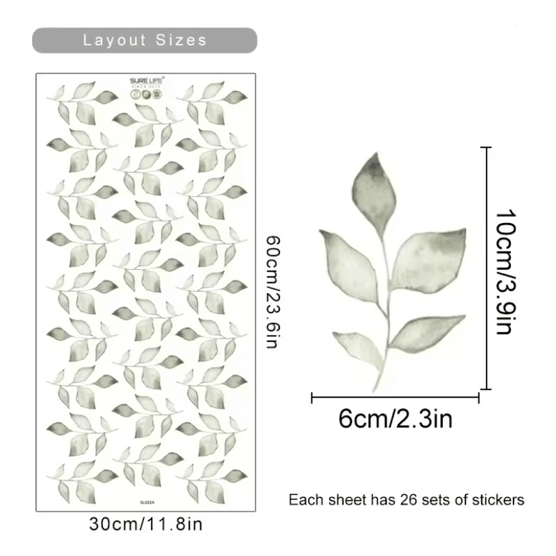 Boho Watercolor Flower Wall Decals Removable EcoFriendly Floral Stickers For Bedroom And Living Ro 4