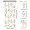 Boho Watercolor Flower Wall Decals Removable EcoFriendly Floral Stickers For Bedroom And Living Ro 8