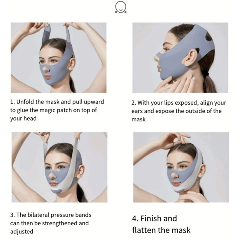 V Line Face Slimming Bandage Double Chin Reducer And Facial Contouring Strap 1