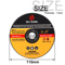 5 Piece Metal Cutting Disc Set For Angle Grinders With Resin Grinding Wheel For Steel And Wood 4