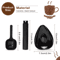 Ceramic Coffee Dosing Cup And Spoon Set For Espresso And Tea Brewing 1