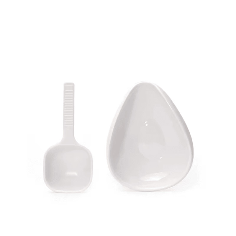 Ceramic Coffee Dosing Cup And Spoon Set For Espresso And Tea Brewing 4