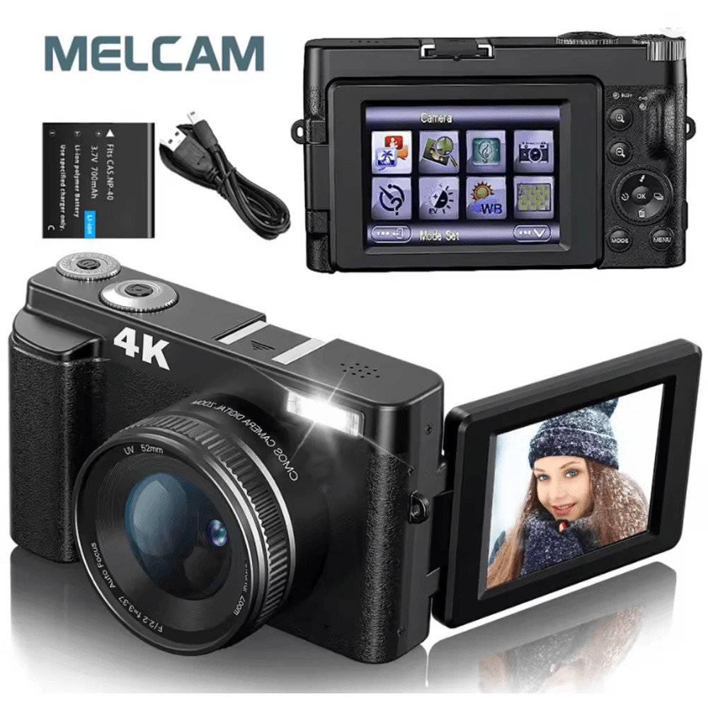 4K Vlogging Camera With Flip Screen Autofocus And Anti Shake For Photography And Video 0
