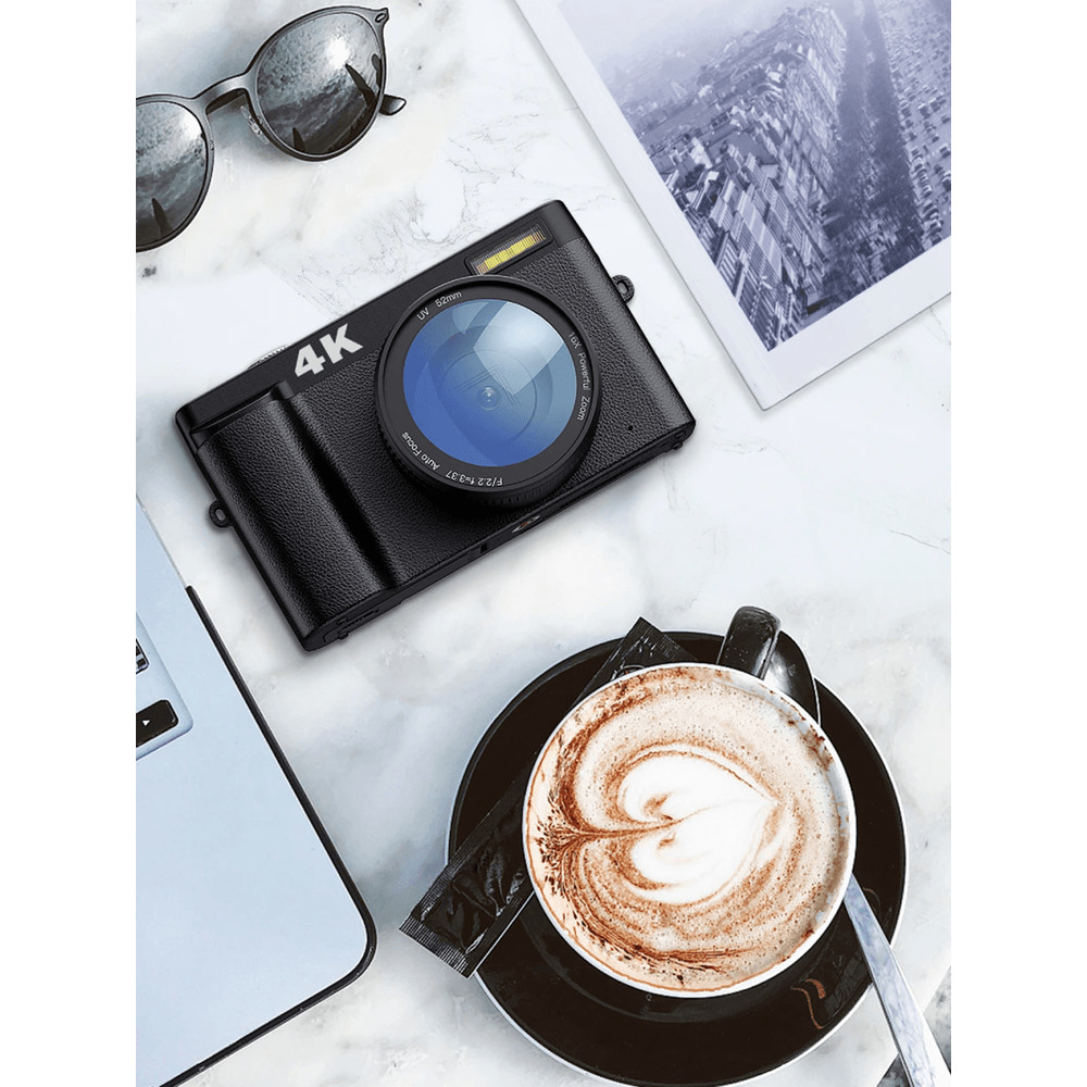 4K Vlogging Camera With Flip Screen Autofocus And Anti Shake For Photography And Video 4