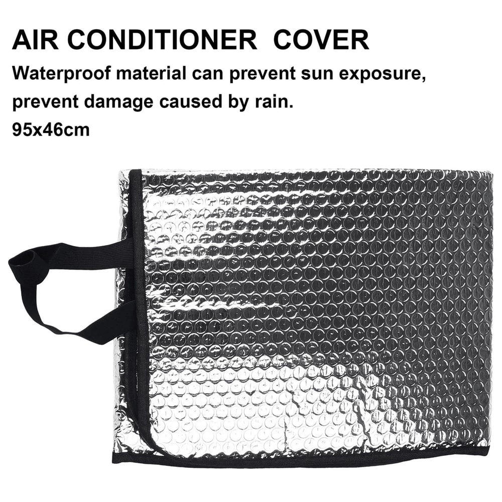 Outdoor Air Conditioner Cover 46x95cm Waterproof Dustproof Sunproof Protector 0