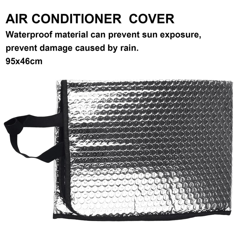 Outdoor Air Conditioner Cover 46x95cm Waterproof Dustproof Sunproof Protector 0