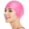 Waterproof Silicone Swimming Cap With Ear Protection For Adults 0