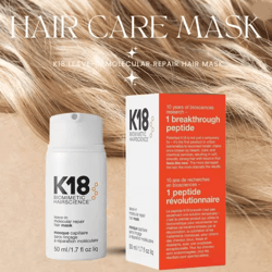 keratin repair hair mask with leave in molecular treatment for damaged hair and scalp