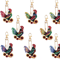 DIY Diamond Art Keychain Set 8 Piece Butterfly And Bird Kit For Adults And Craft Lovers 3