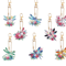 DIY Diamond Art Keychain Set 8 Piece Butterfly And Bird Kit For Adults And Craft Lovers 4