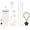 9 Piece Stanley Cup Accessory Set With Straw Covers Boot Spill Stoppers And Flower Charm 9