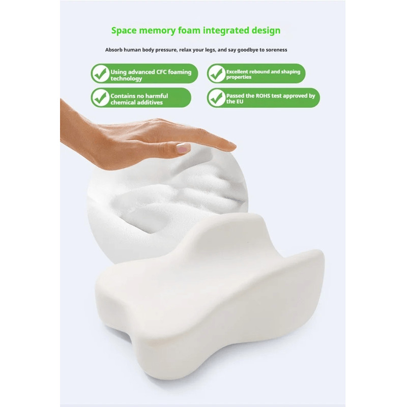 Orthopedic Memory Foam Leg Pillow For Side Sleepers With Adjustable Strap For Knee And Hip Alignmen 2