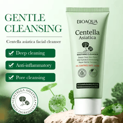 centella asiatica facial cleanser by bioaqua gentle foam wash for oil control and moisturizing care
