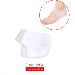 silicone heel protectors with metatarsal support pads for foot pain relief and blister prevention